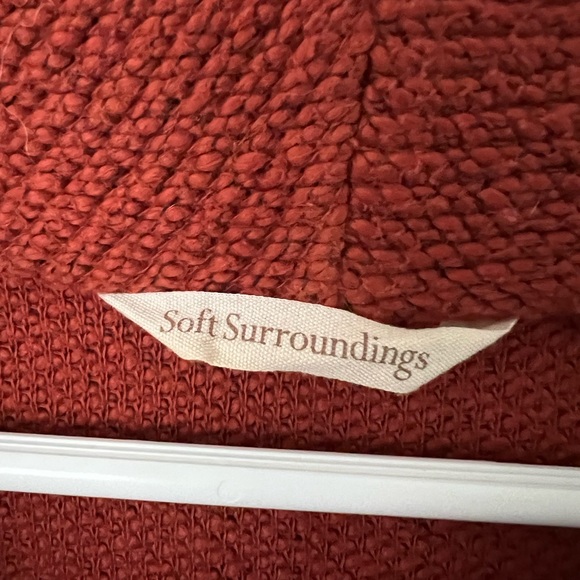SOFT SURROUNDINGS  burnt orange women’s pullover knit sweater small - Picture 4 of 8